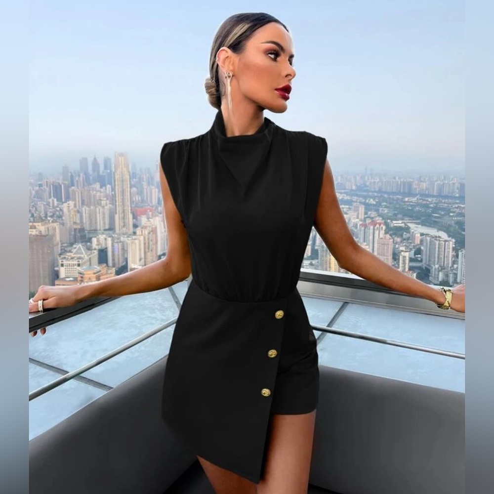 SHEIN Black Romper — Size XS